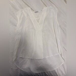 Esprit White V-Neck Blouse